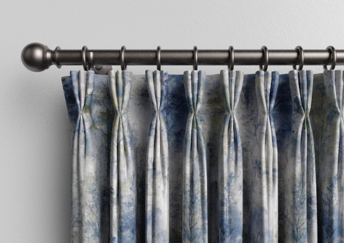 Woodland, Saxon Blue - Made to Measure Curtains - Image 11